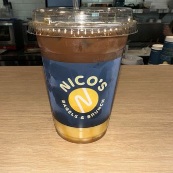 Nicos Bagels & Brunch - Iced Caramel Macchiato - Breakfast & Brunch Near Me - Gambrills, Maryland