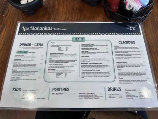 Menu photo 5 Las Mañanitas Clovis, CA