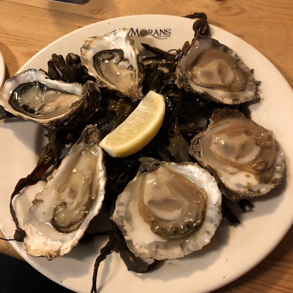 Morans Oyster Cottage - Oyster sampler - Seafood Near Me - Galway, G Morans Oyster Cottage - Oyster sampler - Seafood Near Me - Galway, G