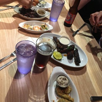 Salt + Smoke - Appetizers- chicken skin, hush puppies, fried pickles and trash wings. All were ok - Bars Near Me - Saint Louis, Missouri Salt + Smoke - Appetizers- chicken skin, hush puppies, fried pickles and trash wings. All were ok - Bars Near Me - Saint Louis, Missouri