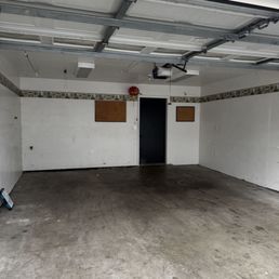 Clean, empty garage Clean, empty garage