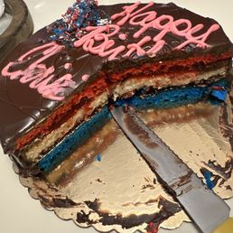 Rainbow cookie cake