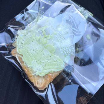 Home Plus Bakery - Melon cream tart in a tiny bag after being forcefully squished - Bakeries Near Me - Honolulu, Hawaii Home Plus Bakery - Melon cream tart in a tiny bag after being forcefully squished - Bakeries Near Me - Honolulu, Hawaii