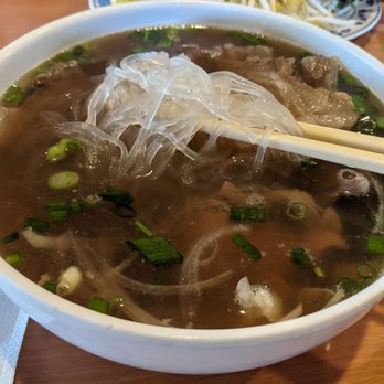 Pho City - #3 (beef noodle soup with rare steak, well done brisket, tendon & tripe) with clear noodle - Vietnamese Near Me - Sacramento, California Pho City - #3 (beef noodle soup with rare steak, well done brisket, tendon & tripe) with clear noodle - Vietnamese Near Me - Sacramento, California