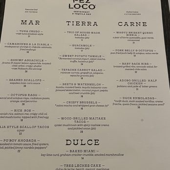 Pez Loco Restaurant & Tequila Bar - Menu - Mexican Near Me - Miami, Florida