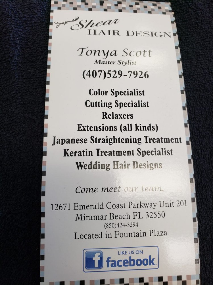 Shear Hair Design Logo