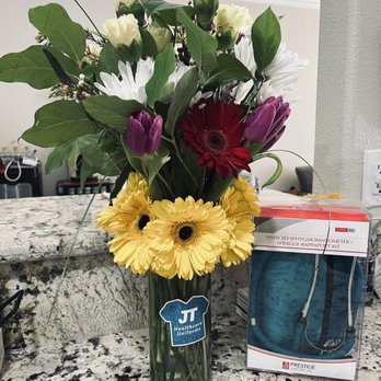JT Healthcare Uniforms - Floral arrangement and prize from monthly raffle (Jan 2022) - Uniforms Near Me - Salinas, California