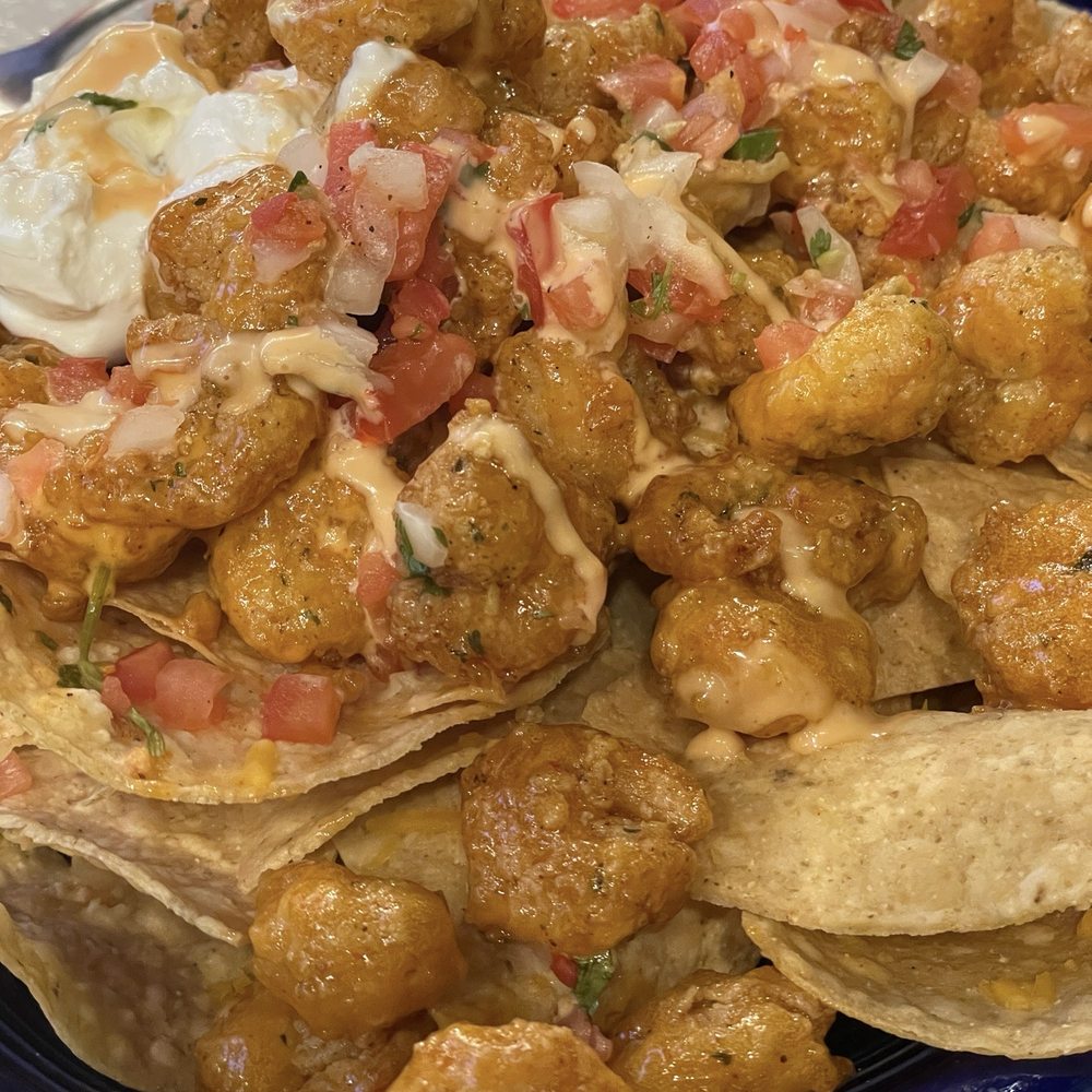 The Reef - Shrimp & Crawfish Nachos - Seafood Near Me - Biloxi, Mississippi The Reef - Shrimp & Crawfish Nachos - Seafood Near Me - Biloxi, Mississippi