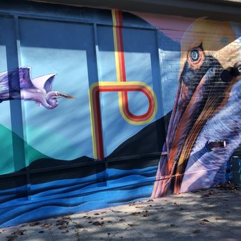 Geese - Pelican watching goose - Public Art Near Me - Oakland, California Geese - Pelican watching goose - Public Art Near Me - Oakland, California