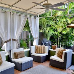 Awnings of Hollywood - Residential Patio Awning with Curtains