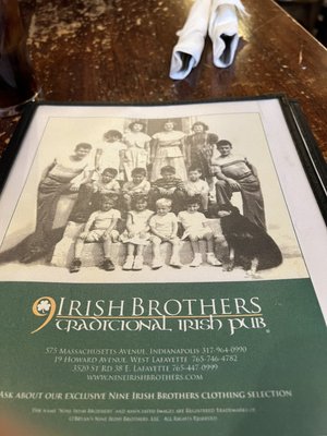 Menu photo 8 Nine Irish Brothers Lafayette Lafayette, IN Menu photo 8 Nine Irish Brothers Lafayette Lafayette, IN