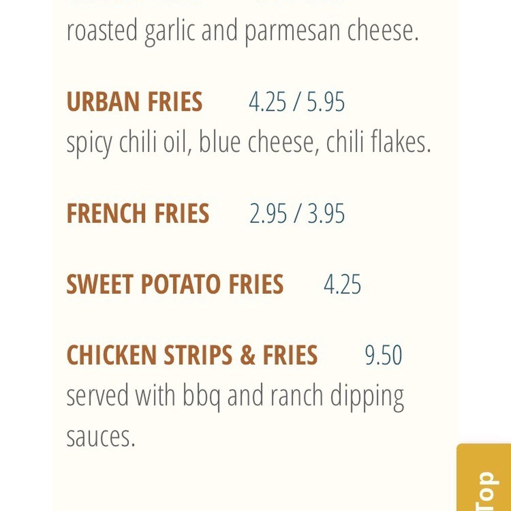 Jacks Urban Eats - Menu - sides - New American Near Me - Roseville, California Jacks Urban Eats - Menu - sides - New American Near Me - Roseville, California
