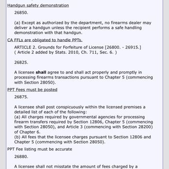 Insight Shooting Range - Penal code stating that an FFL licensee is required by LAW to facilitate a private party transfer. - Gun/Rifle Ranges Near Me - Artesia, California Insight Shooting Range - Penal code stating that an FFL licensee is required by LAW to facilitate a private party transfer. - Gun/Rifle Ranges Near Me - Artesia, California