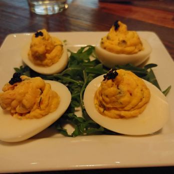 Copper Spoon - Salmon dill deviled eggs - American Near Me - Fort Wayne, Indiana