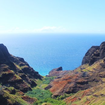 Jack Harter Helicopters - Inside one of the mega Na Pali coast canyons - Aerial Tours Near Me - Lihue, Hawaii