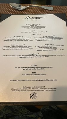 Menu photo 2 Maestro's Restaurant Tampa, FL