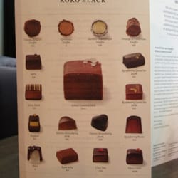 Koko Black - Chocolate menu