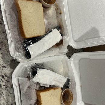 Austin Whereabouts - Inside of to go box - Barbeque Near Me
