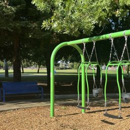Infant swing with adult swing attached Infant swing with adult swing attached