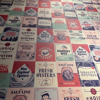 The Salt Line - Bathroom wall - Seafood Near Me - Washington, DC, District of Columbia The Salt Line - Bathroom wall - Seafood Near Me - Washington, DC, District of Columbia