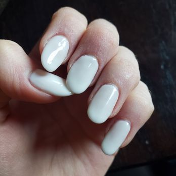 Twinkle Nail & Spa - White gel manicure with an oval shape, fantastic work - Hair Removal Near Me - Simsbury, Connecticut Twinkle Nail & Spa - White gel manicure with an oval shape, fantastic work - Hair Removal Near Me - Simsbury, Connecticut