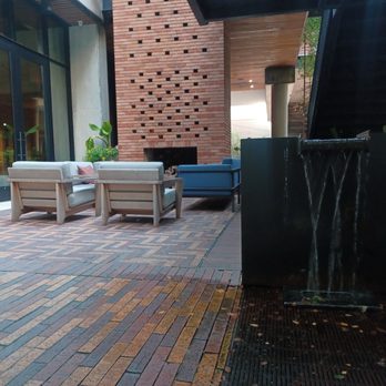 Canopy by Hilton Austin Downtown - Seating near the entrance of the hotel lobby - Hotels Near Me - Austin, Texas