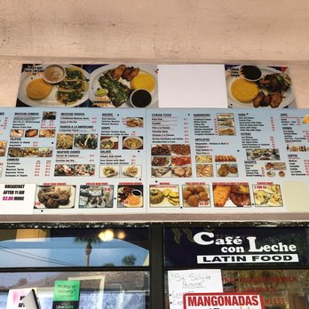 Cafe Con Leche - Menu - Cuban Near Me - South Daytona, Florida Cafe Con Leche - Menu - Cuban Near Me - South Daytona, Florida