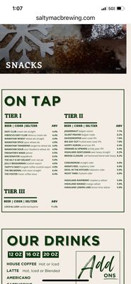 Menu photo 2 Salty Mac Brewing Saint Ignace, MI Menu photo 2 Salty Mac Brewing Saint Ignace, MI