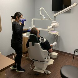 Today Dental of Denton - Michelle getting our patient prepped!