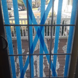 Belle Terre - An employee broke my sliding door. He walked away because he thought no one saw him. Its been over 2 months. It's freezing in here