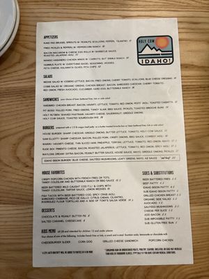 Menu photo 1 Holy Cow Nampa, ID