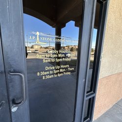 JP Stone Community Bank - Hours as of 1.2.2025