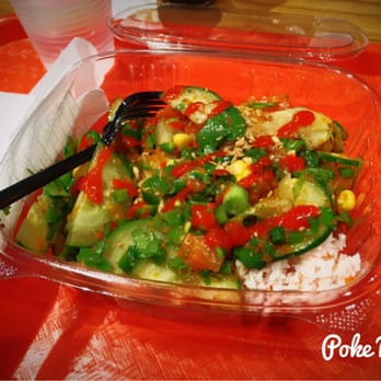 All About Poke - Small sz--scoop of spicy tuna and scoop of salmon... YUM! - Seafood Near Me - Studio City, California All About Poke - Small sz--scoop of spicy tuna and scoop of salmon... YUM! - Seafood Near Me - Studio City, California