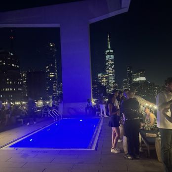 Modernhaus SoHo - Rooftop bar (night), pool available during the day in summer - Hotels Near Me - New York, New York Modernhaus SoHo - Rooftop bar (night), pool available during the day in summer - Hotels Near Me - New York, New York