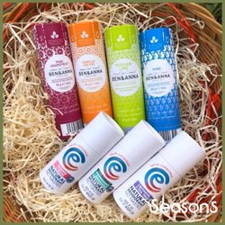 The Seasons Forest Row - Plastic Free Living, with these deodorants in cardboard packaging.