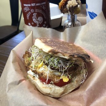 Honeycomb Cafe - Garden Sprout with an egg added - Coffee & Tea Near Me - Scarborough, Maine