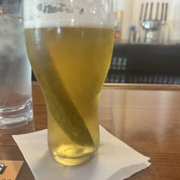 Never would have dreamed a pickle spear in beer would be good!! It is amazing!! Never would have dreamed a pickle spear in beer would be good!! It is amazing!!