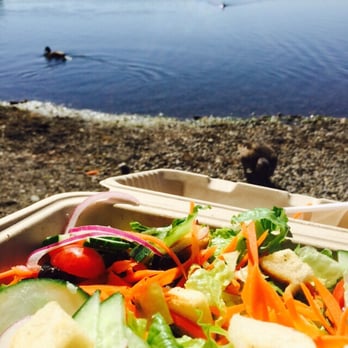 The Urban Bakery - Half green salad next to green lake - Bakeries Near Me - Seattle, Washington