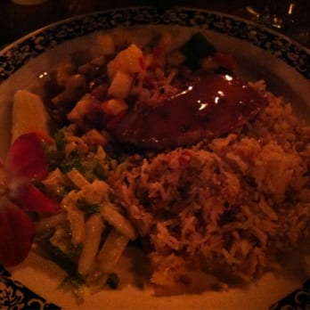 Kimo's Maui - Coconut crusted fish w spicy peanut sauce and pineapple salsa - Seafood Near Me - Lahaina, Hawaii