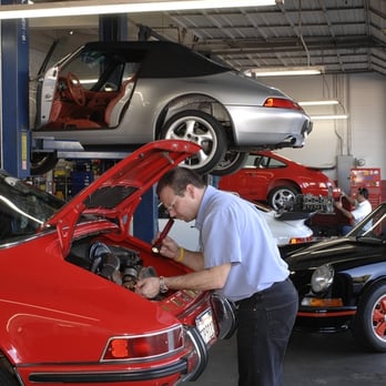 Callas Rennsport - Tony working on a 1972 911S - Auto Repair Near Me - Torrance, California Callas Rennsport - Tony working on a 1972 911S - Auto Repair Near Me - Torrance, California