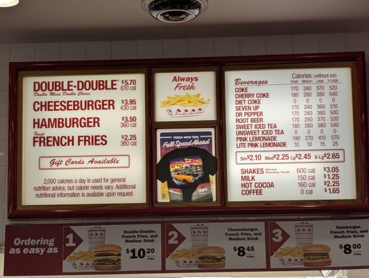 Menu photo 1 In-N-Out Burger Denton, TX Menu photo 1 In-N-Out Burger Denton, TX