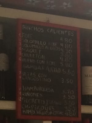Menu photo 2 Catavinos Santander, S
