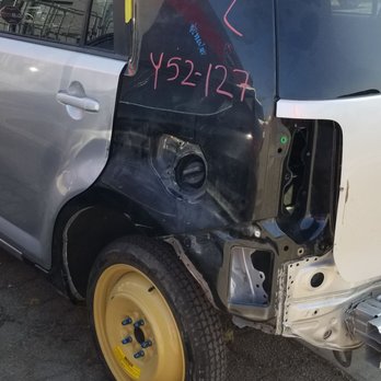 Ideal Autobody - Just like a puzzle piece, cut out the old left rear quarter panel and replaced it. - Auto Repair Near Me - Fullerton, California