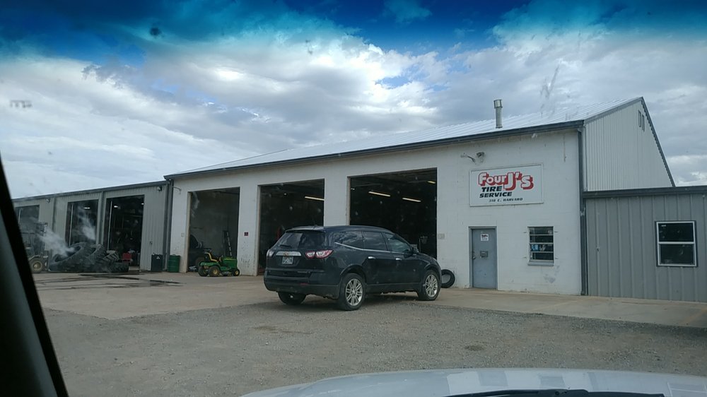 FOUR J’S TIRE SERVICE Updated August 2024 310 E Harvard St, Enid