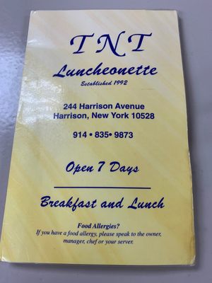 Menu photo 4 T-N-T Luncheonette Harrison, NY Menu photo 4 T-N-T Luncheonette Harrison, NY
