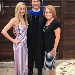 Lien On Me Acupuncture - Dr. Lien after graduation with his two favorite ladies. Mother and wifey.