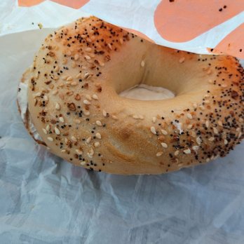 Dunkin - Everything bagel toasted with cream cheese - Coffee & Tea Near Me - Pasadena, Maryland Dunkin - Everything bagel toasted with cream cheese - Coffee & Tea Near Me - Pasadena, Maryland