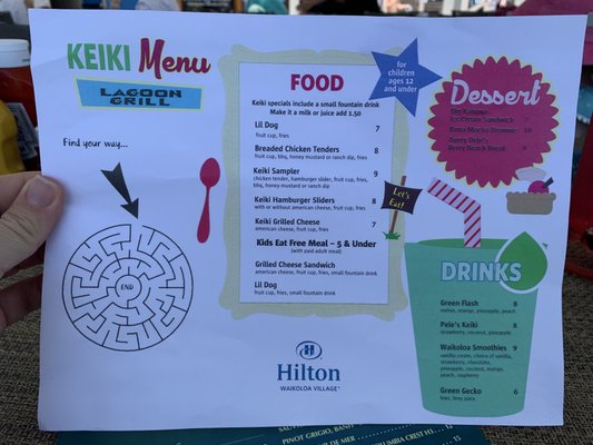 Menu photo 5 Lagoon Grill Waikoloa, HI