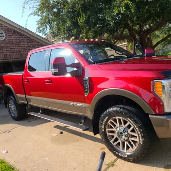 Elite Auto Details - We did a full detail on this ford f250 carpet shampoo and hand wax. - Auto Detailing Near Me - Katy, Texas