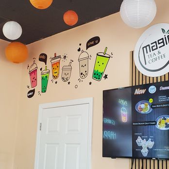 Magic Tea & Coffee - a wall with various drinks - Coffee & Tea Near Me - Dunedin, Florida